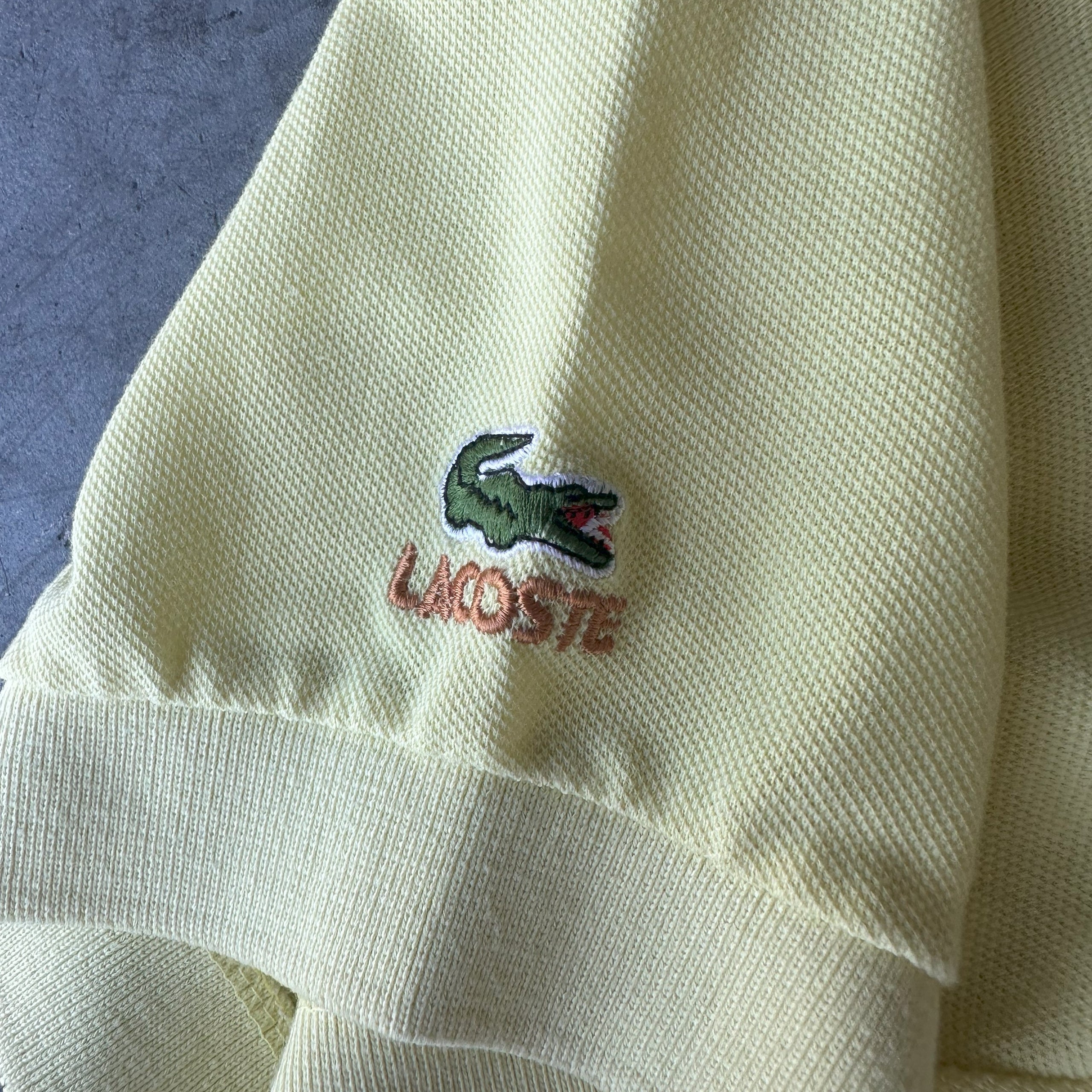 Vintage lacoste logo on sale